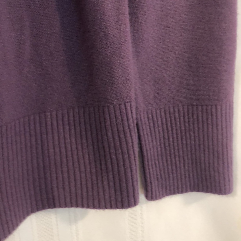Vintage Kathie Lee Lavender Sz L Pit to Pit 22 3/4” Cardigan Sweater Acylic Soft - Picture 3 of 15